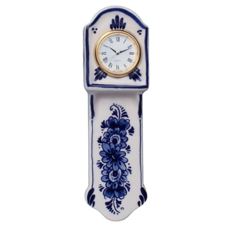 ﻿Miniature Wall Clock 16 cm - Delft Blue