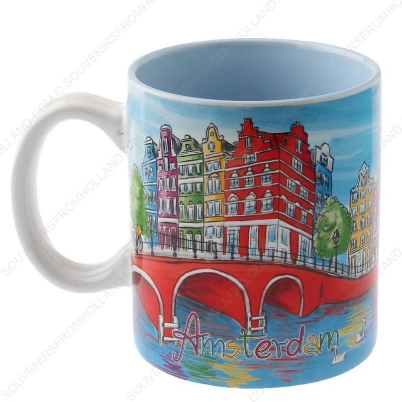 Mug Canal Bright Amsterdam 250ml Cups and Mugs • Souvenirs from Holland