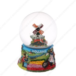 Holland Molen Fiets - Sneeuwbol 6.5cm