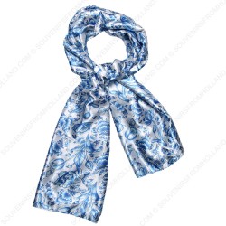 Delfts Blauwe Satijn Sjaal