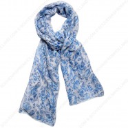Delfts Blauwe transparant Sjaal