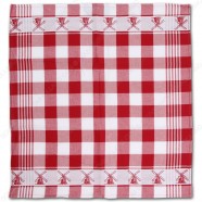 Windmill Red Tea Towel - Dish Cloth 60x65cm