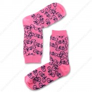 Socks Pink Bikes - Size 35-41