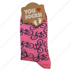 Socks Pink Bikes - Size 35-41