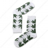 Sokken Cannabis Wit - Maat 40-46