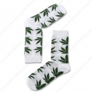 Sokken Cannabis Wit - Maat...