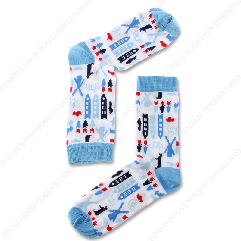 Socks Light Blue Holland - Size 35-41