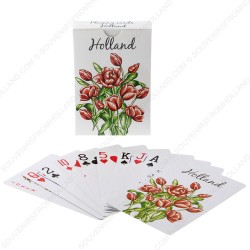 Red Tulip Holland Playing Cards