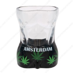 Man Torso Cannabis Amsterdam Shotglas - Shooter