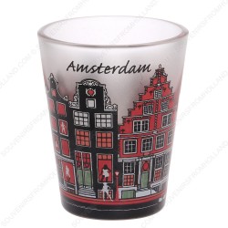 Amsterdam Canal Houses frosted Shotglass - Shooter