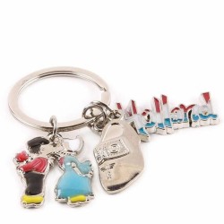 Charms Wooden Shoe - Kissing couple - Holland - Keychain