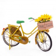 Bicycle Yellow van Gogh Sunflowers - Miniature 23 x 13 cm