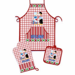 Kitchen Set - Red Kissing Couple