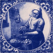 Het Melkmeisje van Vermeer - Tegel 15x15cm