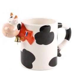 Milk Mug Cow with Bell - 12cm