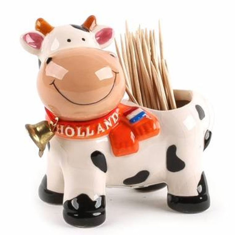 Toothpick holder Cow with Bell - 8cm