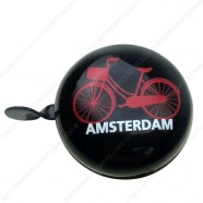 Fietsbel Amsterdam rode Fiets 8cm