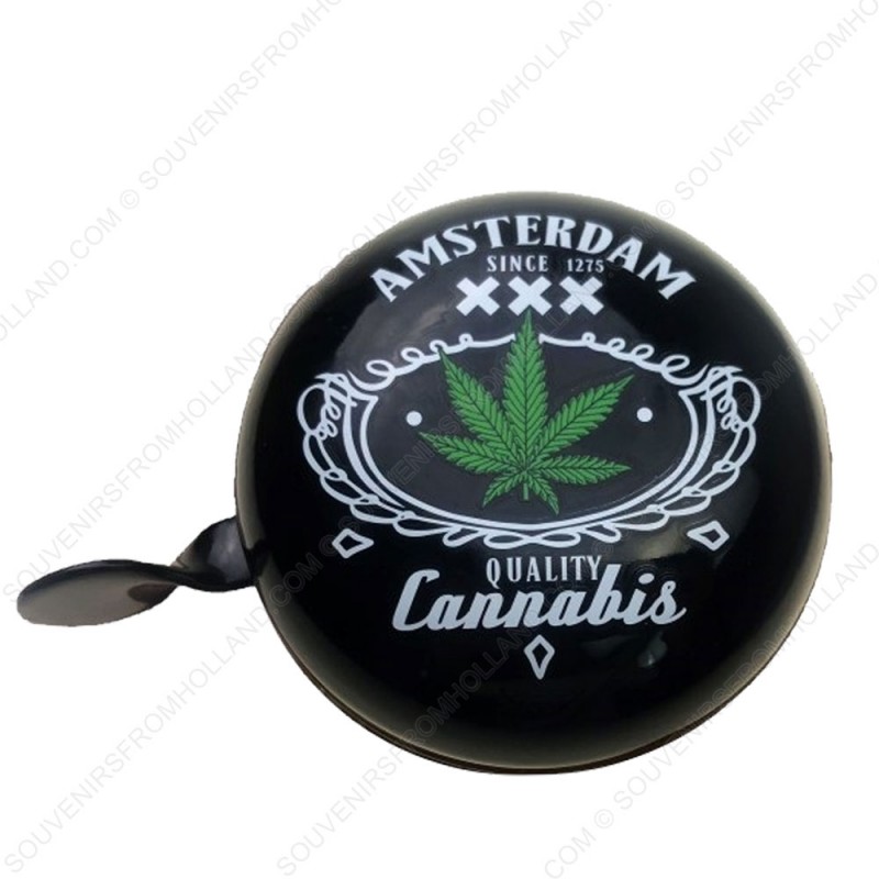 Bicycle Bell Amsterdam Cannabis 8cm