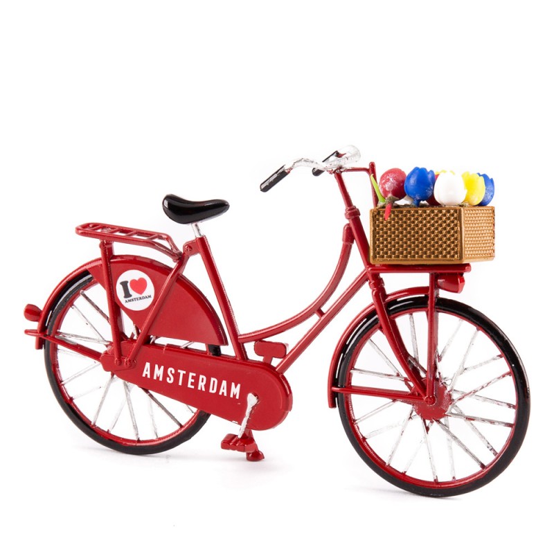 Miniatur Fahrrad Modell Blau - Metall Sammlerstück 11x8cm