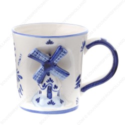 Windmill 3D - Mug - Delft Blue