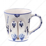 Clogs 3D - Mug - Delft Blue