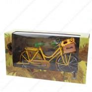 Bicycle Yellow van Gogh Sunflowers - Miniature 23 x 13 cm