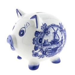 Piggy Bank Delft Blue - Money box