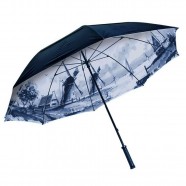 Delfts Blauwe Paraplu 90cm - Stevige Kwaliteit