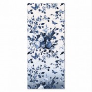 Delft Blue transparent Scarf - Flowers