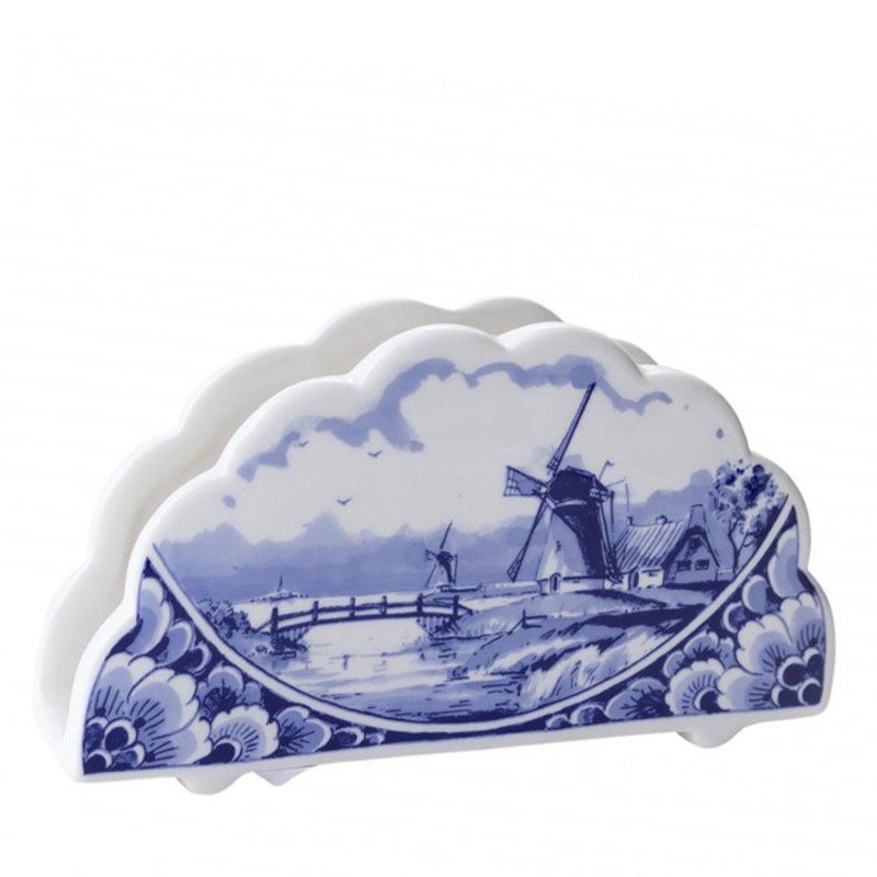 Napkins Holder Windmills - Delft Blue