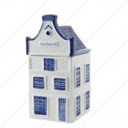 Canal house Storage Jar - Delft Blue - Bell Gable