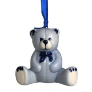 Hanging Figures  Teddy Bear - X-mas Figurine Delft Blue