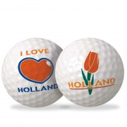 Golfballen Holland - set van 2 inclusief tees