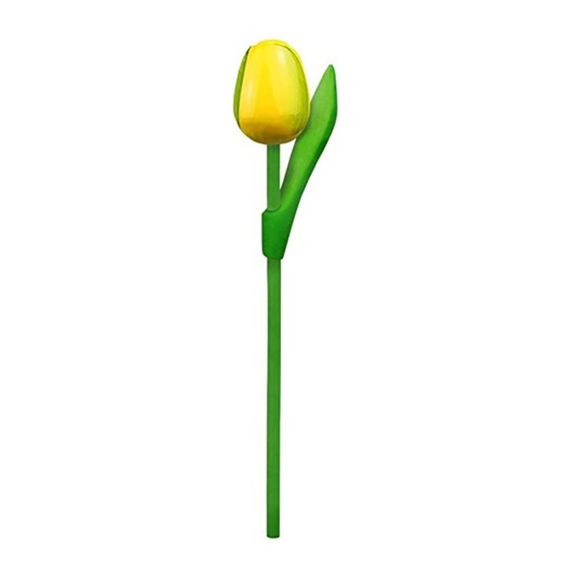 10 Geel-Groen Houten Tulpen 20cm