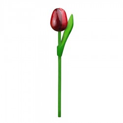 10 Rood-Aubergine Houten Tulpen 20cm