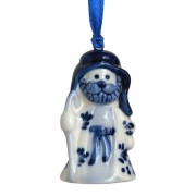 Kerstfiguren hangend Herder - Kersthanger Delfts Blauw 