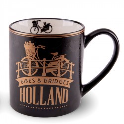 Gouden Zwarte Camp Mug Holland 10cm