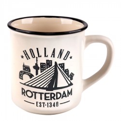 White Camp Mug Rotterdam 10cm