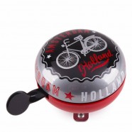 Bicycle Bell Red-Black Amsterdam Bike 8cm