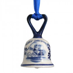 Bell with Heart - X-mas Figurine Delft Blue