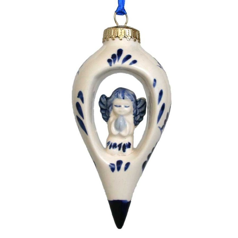 Dripball with Angel - X-mas Ornament Delft Blue