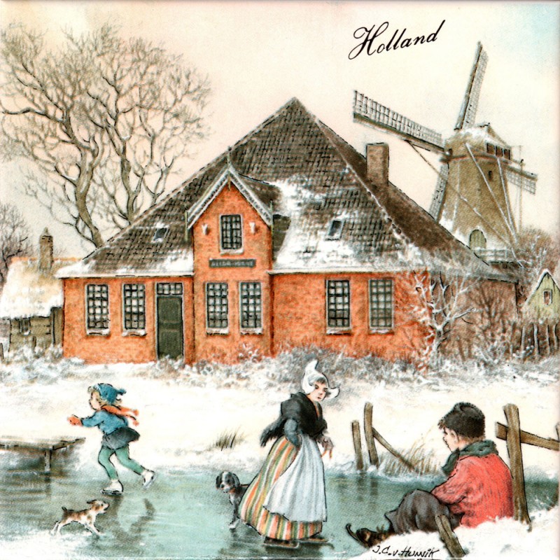 Boerderij Alida Hoeve Volendam - Tegel 15x15cm - Kleur