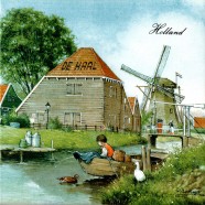 Barn De Haal in Zaanse Schans - Tile 15x15cm - Color
