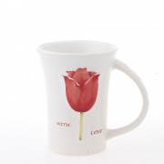 Holland Mug with Red Tulips...