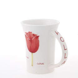 Holland Mug with Red Tulips 250ml