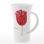 Holland XL Mug with Red Tulips 16cm