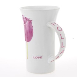 Holland XL Mug with Pink Tulips 450ml
