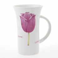 Holland XL Mug with Pink Tulips 16cm