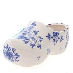 Ceramic Delft Blue Wooden Shoe - 15 cm