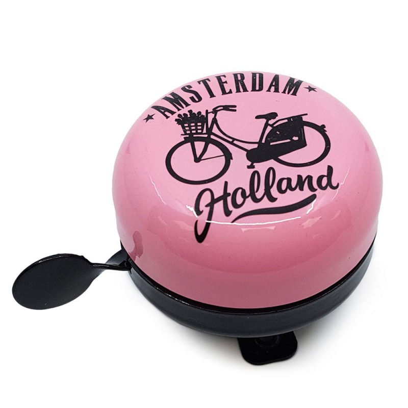 Pink Bicycle Bell Amsterdam 6cm